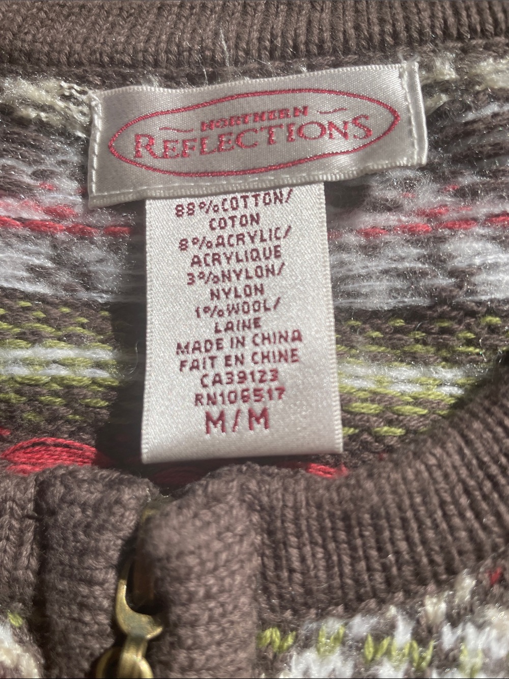 🧸 Vintage Northern Reflections Cardigan Medium - Picture 3 of 4